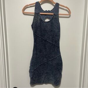 Free People Blue Bodycon Mini Dress XS